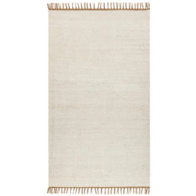 Beliani Rug Lunia Light Beige 80 X 150 Cm Jute