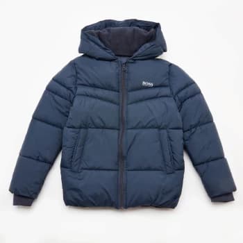 Hugo Boss Padded Puffer Jacket Navy Size 8 Years Kids