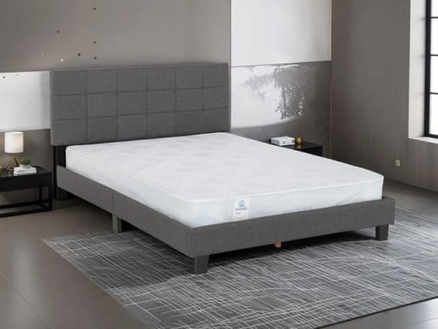 Seconique Arran Grey Fabric Bed Frame - 4ft6 Double