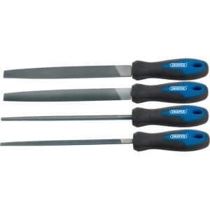 Draper 4 Piece Soft Grip Engineers File Set