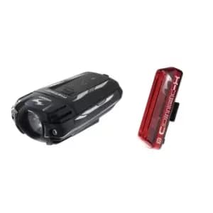 Moon Meteor and Comet X Front and Rear Light Set - Black