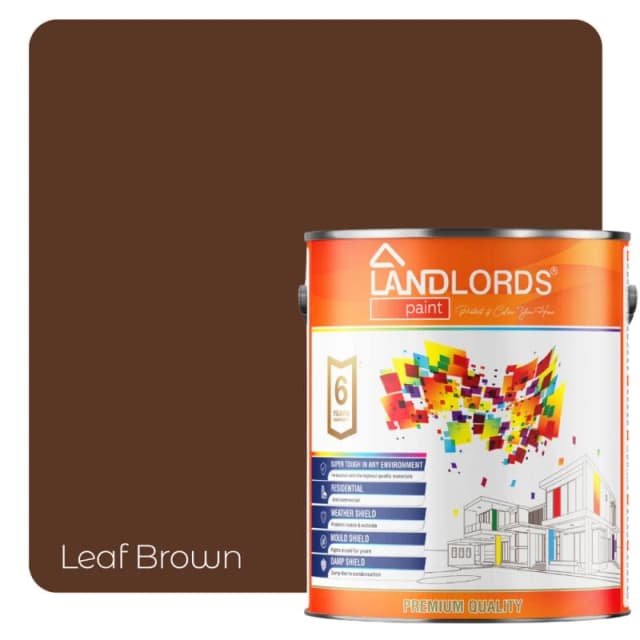 LANDLORDS PAINT One Coat Paint - 20L in Leaf Brown Leaf Brown Unisex 20L