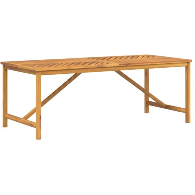 VIDAXL Garden Dining Table 200x90x74cm Solid Wood Acacia Vidaxl 362242