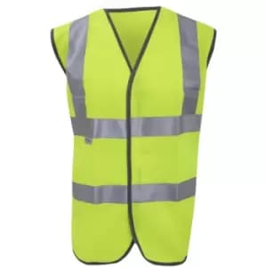 Result Hi-Vis Vest Jacket / Mens Workwear (3XL) (Hi-Vis Yellow) - Hi-Vis Yellow