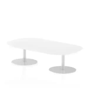 Italia Poseur Boardroom Table 1800 Top 475 High White