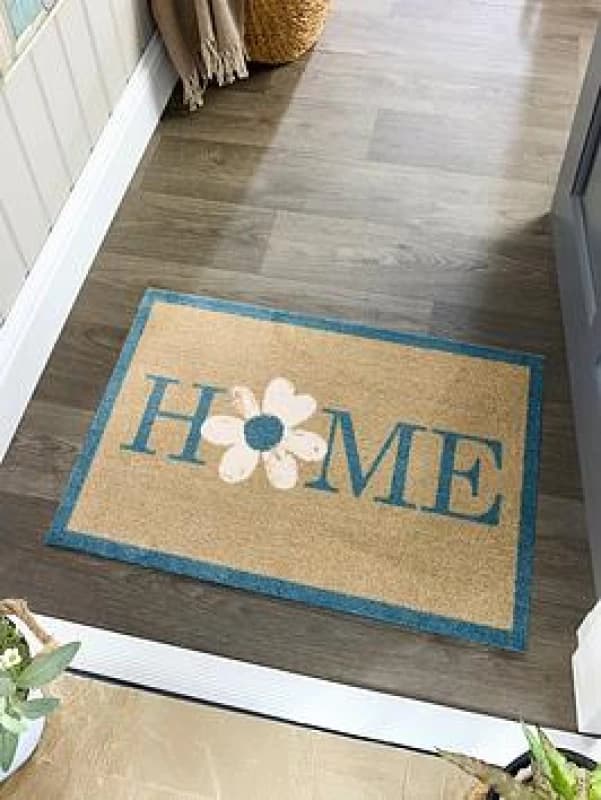 My Mat Nylon Indoor Pattern My Flower Home 50X75, Cream 5.02613E+12