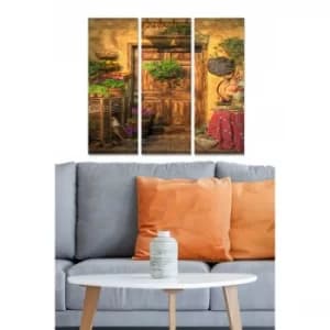 MDF3194992 Multicolor Decorative MDF Painting (3 Pieces)