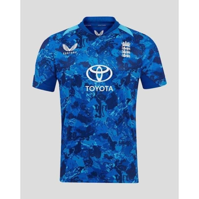 Castore England ODI Shirt 2025 Adults True Blue/Blue male S