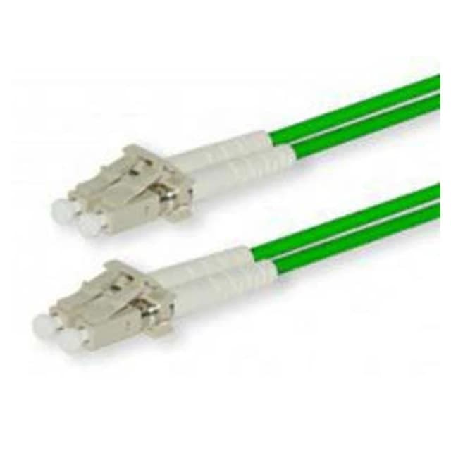 FDL 3M OM3/4 50/125 LC-LC DLX FIBRE OPTIC CABLE - AQUA GREEN