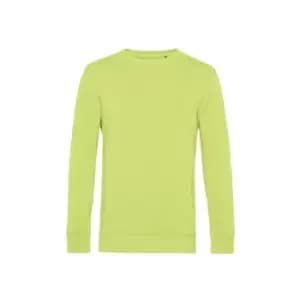 B&C Mens Organic Crew Neck Sweat (M) (Lime)