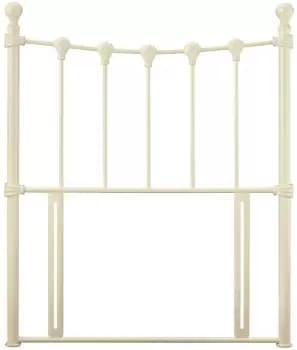 Serene Marseille 3ft Single Ivory Floor Standing Metal Headboard