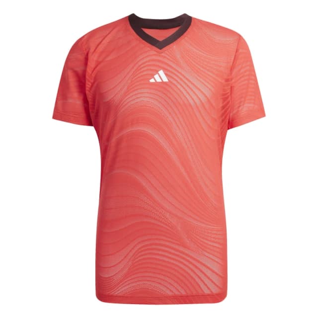 adidas Tennis Pro Climacool+ Mesh FreeLift T-Shirt - Red Red S