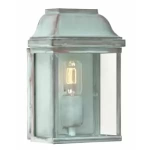 Outdoor IP44 Wall Light Sconce Verdigris LED E27 100W Bulb External d02557