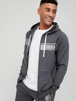 Hugo Boss Authentic Lounge Zip Through Hoodie Grey Size 2XL Men