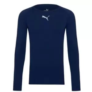 Puma Liga Long Sleeve T-Shirt Mens - Blue