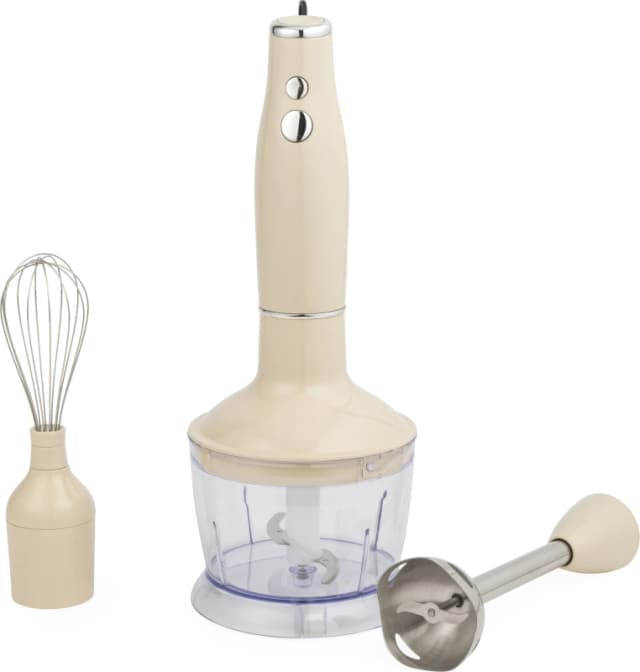 Salter Retro 3 in 1 Hand Blender - Cream