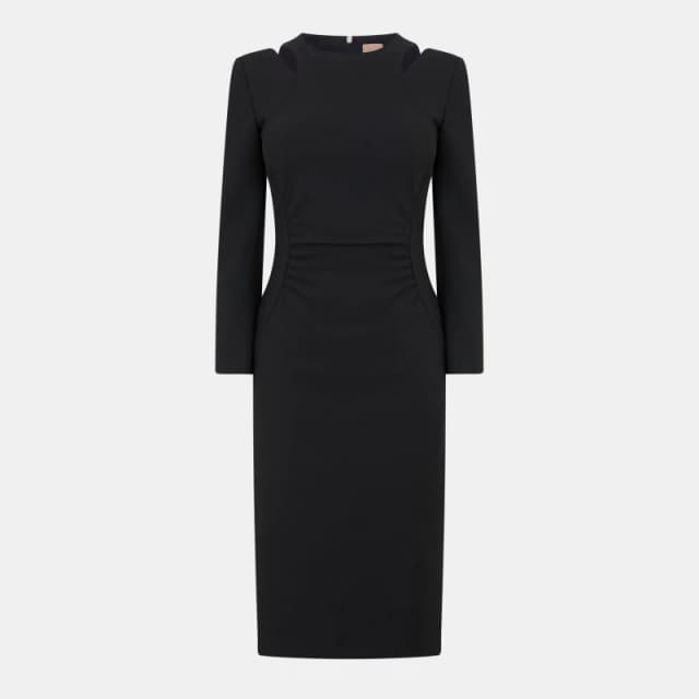 Boss Womens Dadeka Wrap Dress Black female 4 (XXS)