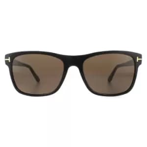 Rectangle Shiny Black Roviex Sunglasses