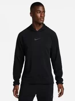 Nike Train Pro Swoosh Pullover Hoodie - Black Size M Men