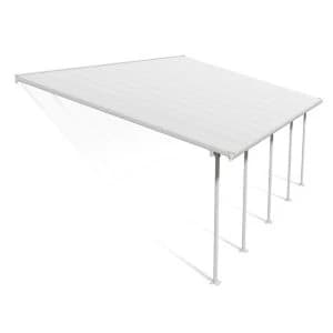 Palram - Canopia Feria White Non-Retractable Awning, (L)7.87M (H)3.05M (W)3.85M
