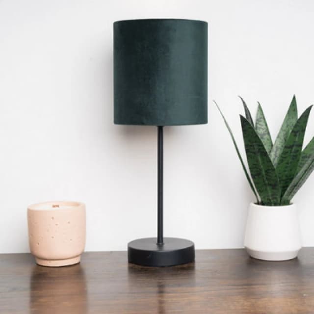 K Living Hove Table Lamp With Green Shade