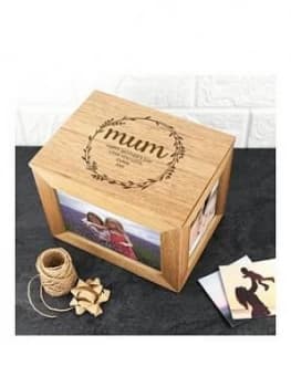 Personalised Oak Photo Cube