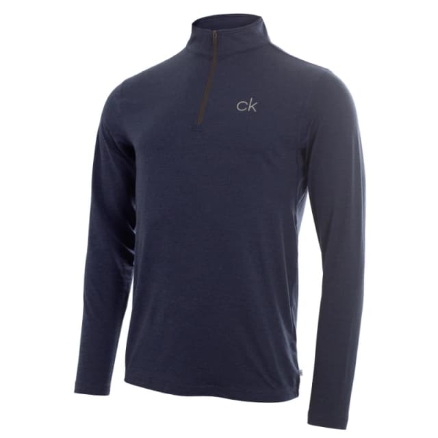 Calvin Klein Golf CK Newport Zip Top Navy Marl male Medium