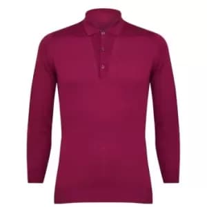 JOHN SMEDLEY Belper Polo Shirt - Red