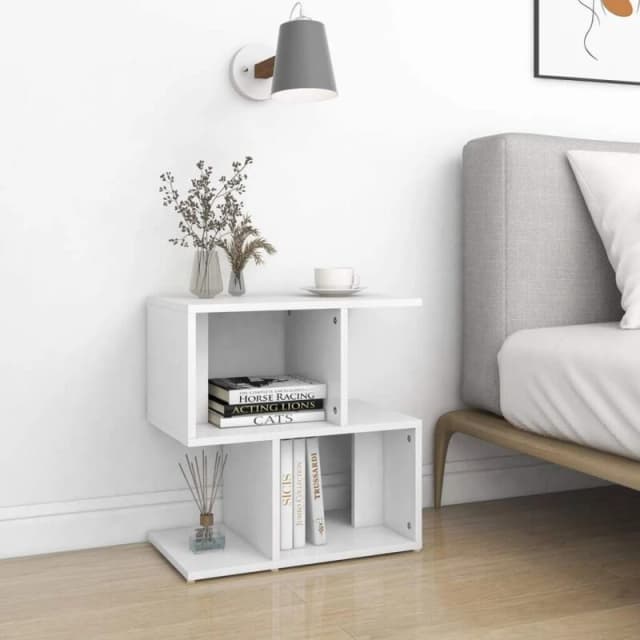 VIDAXL Bedside Cabinet White 50x30x51.5cm Engineered Wood Vidaxl 8720286558706