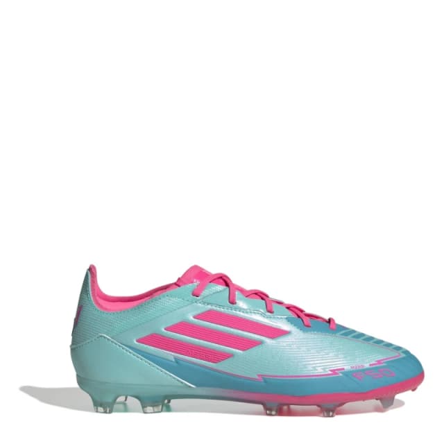adidas F50 Elite Juniors Firm Ground Football Boots Blue/Pink male 3.5 (36)