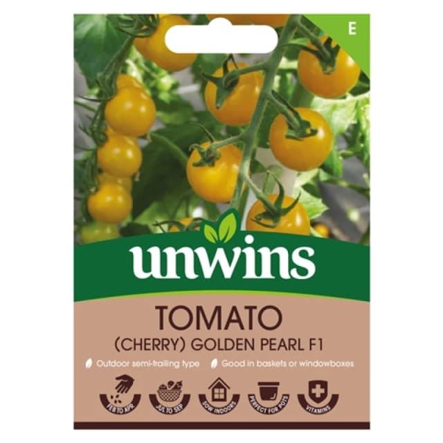 Unwins Tomato (Cherry) Golden Pearl F1