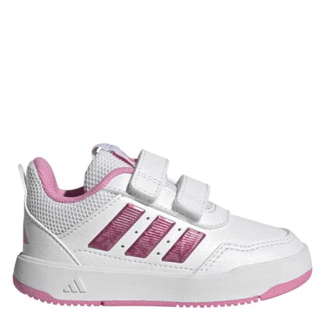 adidas White & Pink Tensaur Sport 3.0 Girls Toddler Trainers White & Pink UK 9 (EU 26½)