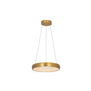 Kampos Ceiling Pendant Light 30W 3000K, Aluminum Brash Antique Gold