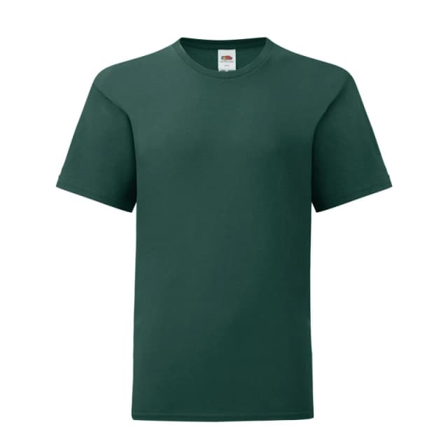 Fruit of the Loom Iconic 150 T-Shirt in Green Size: 12-13 Years Green Unisex 12-13 Years