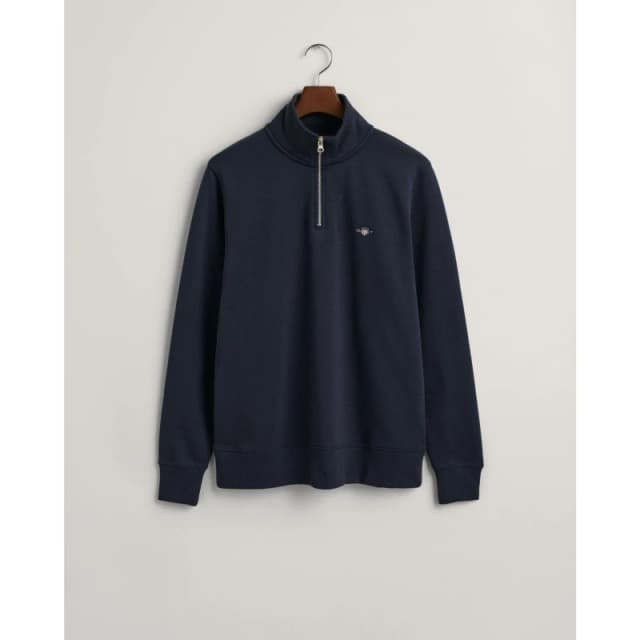 Gant Shield Half-Zip Sweatshirt - Blue Blue XS