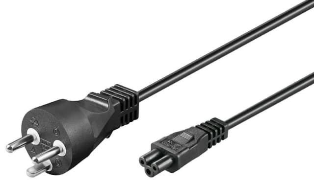 Microconnect PE120805 power cable Black 0.5 m Power plug type K C5 cou