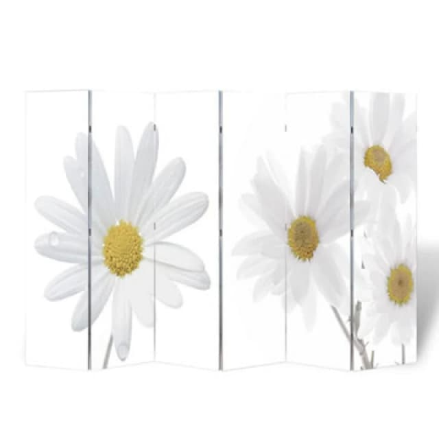 Vidaxl Folding Room Divider 217X170 Cm Flower Room Dividers
