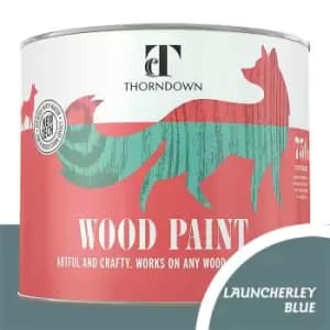 Thorndown Launcherley Blue Satin Interior and Exterior Wood Paint 750ml