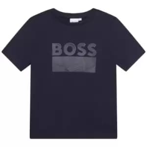 Boss Boss Logo T-Shirt Juniors - Blue
