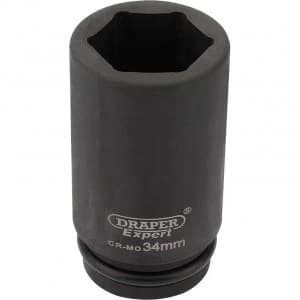 Draper Expert 3/4" Drive Deep Hexagon Impact Socket Metric 3/4" 34mm