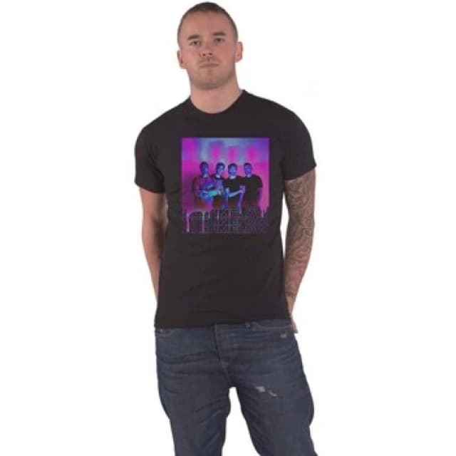 All Time Low Mens Blurry Monster Cotton T-Shirt in Black Size: Large Black Male L