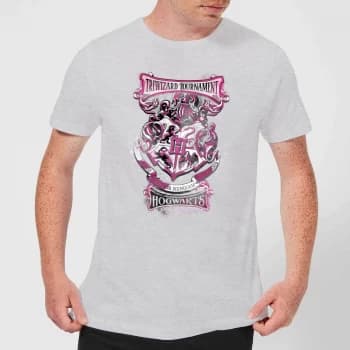 Harry Potter Triwizard Tournament Hogwarts Mens T-Shirt - Grey - XS - Grey