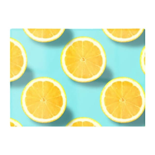 Warren Reed Designer Fresh Lemons Glass Chopping Board