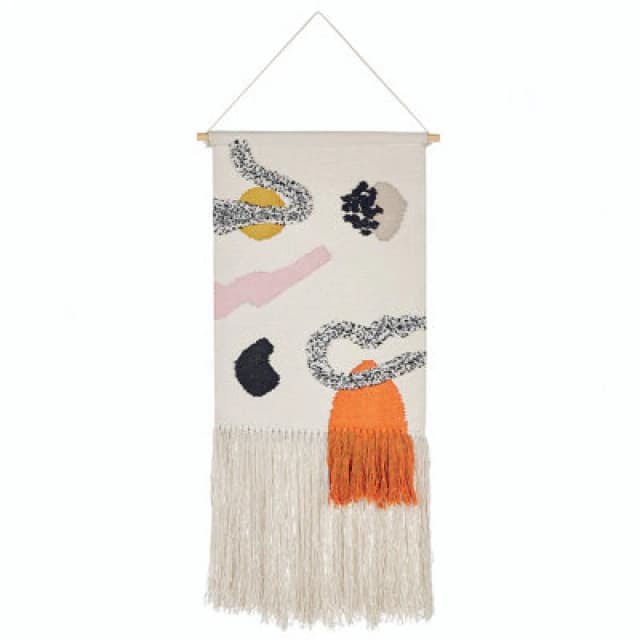 Beliani Fabric Wall Hanging Kalat Cotton 123cm Multicolour