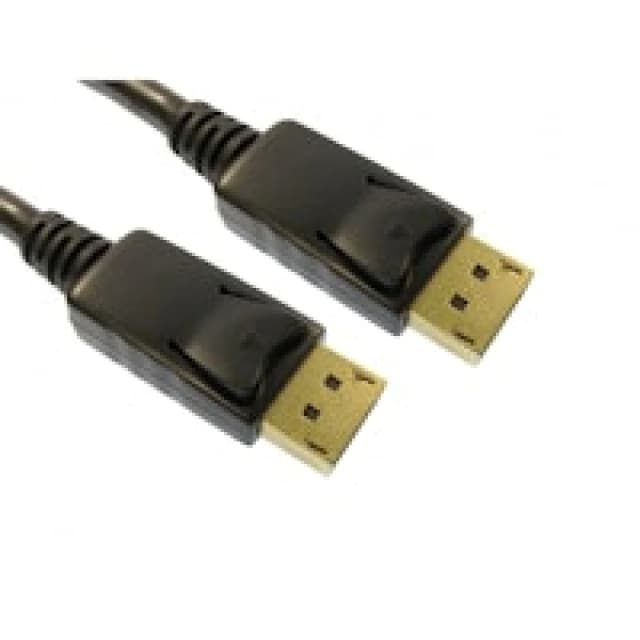 Cables Direct 0.5m Locking DisplayPort Cable