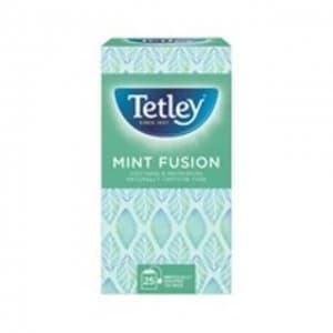 Original Tetley Mint Fusion Tea Bags Finest European sourced Individually wrapped Pack of 25