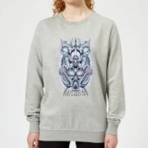 Aquaman Atlantis Seven Kingdoms Womens Sweatshirt - Grey - 3XL