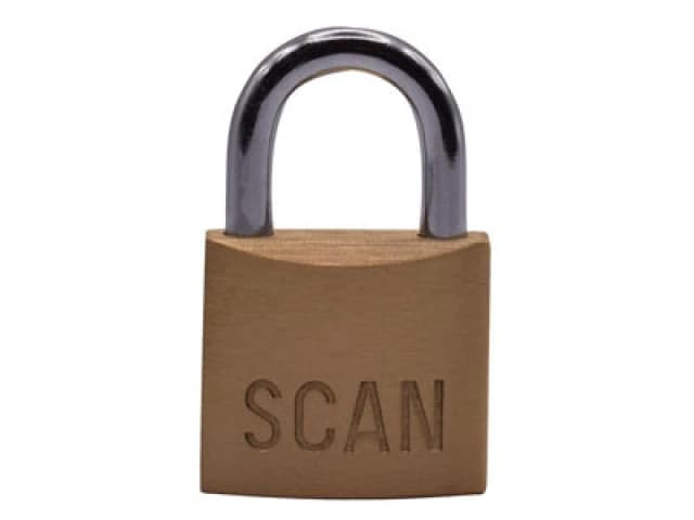 Scan Brass Padlock 30mm Scaplb30