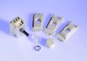 Varilight 2-Way Push-On/Off Rotary LED Dimmer 15-180W (max 24 LEDs) (1 Grid Space) (To fit MK, Schneider/GET and Crabtree) - GKP180W.MG