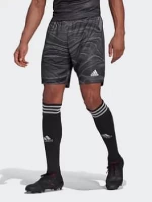 adidas Condivo 21 Primeblue Goalkeeper Shorts, Black, Size XS, Men